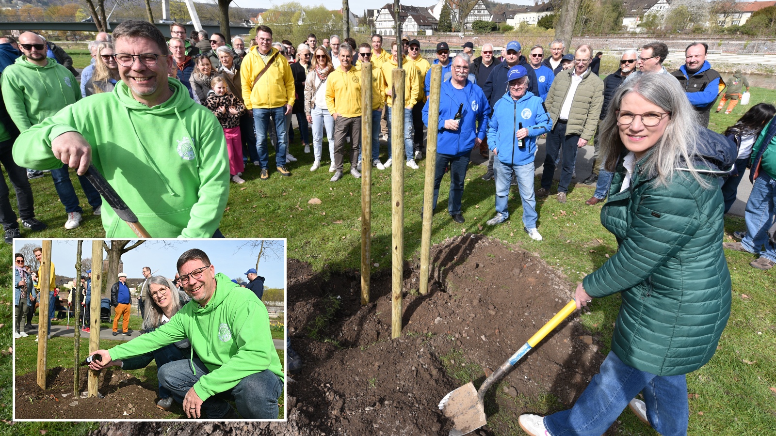 Höxteraner Schützenkönigspaar setzt 40-jährige Tradition fort und pflanzt eigene Königseiche