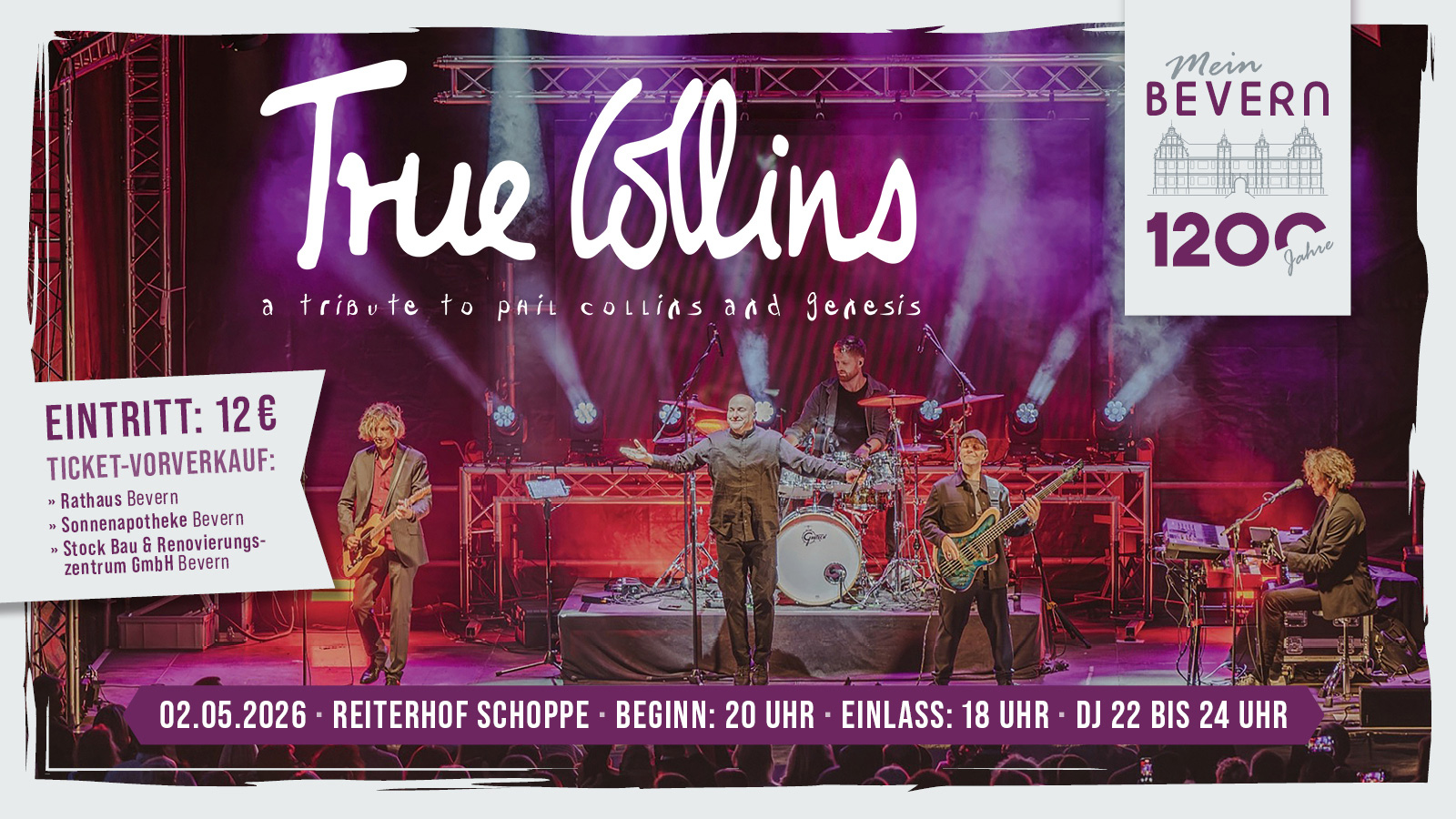 1200-Jahre-Jubiläum: Phil-Collins-Tribute bringt Rockklassiker nach Bevern